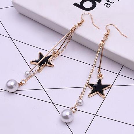 Fashion Personalized Long Pearl Tassel Earrings