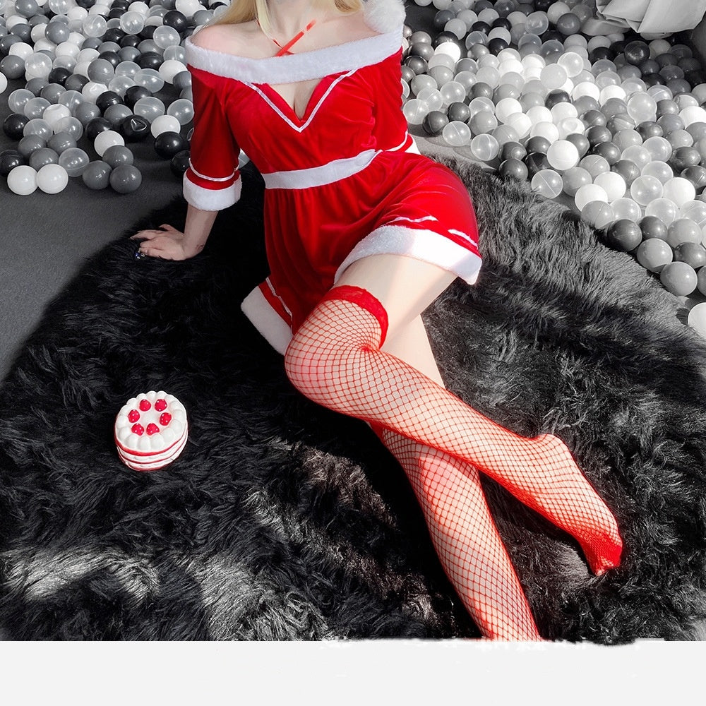 Three-Point Christmas Suit Uniform Temptation