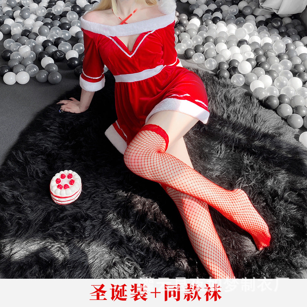 Three-Point Christmas Suit Uniform Temptation