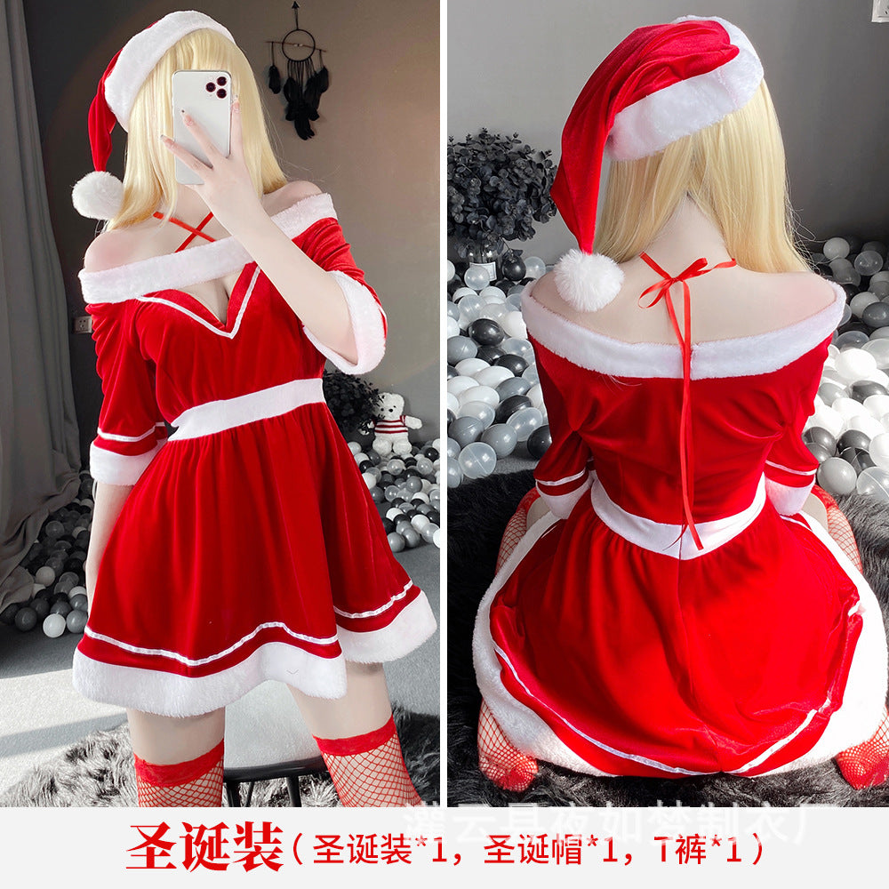 Three-Point Christmas Suit Uniform Temptation