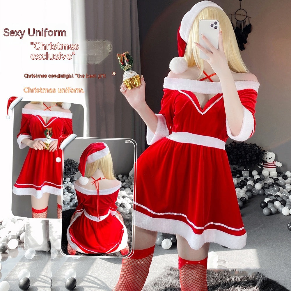 Three-Point Christmas Suit Uniform Temptation