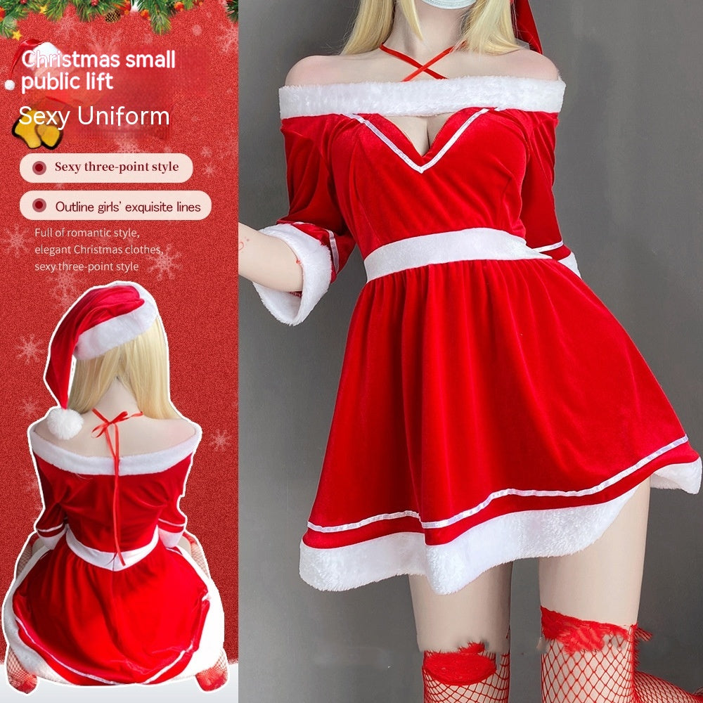 Three-Point Christmas Suit Uniform Temptation